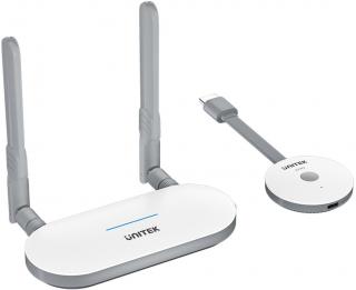 Unitek Bezprzewodowy nadajnik i odbiornik HDMI zasięg do 50m, biały