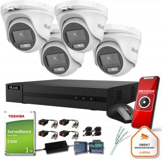 Zestaw monitoringu Hilook 4 kamer IP TVICAM-T2M-20DL dysk 1TB