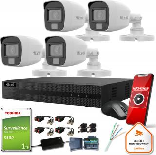 Zestaw monitoringu Hilook 4 kamer IP TVICAM-TB5M-20DL dysk 1TB