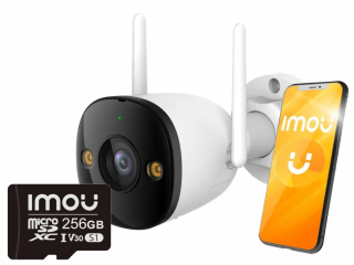 Zewnętrzna Kamera IP WiFi 5Mpx Imou bullet 3 IR30 Mikrofon Głośnik + 256GB