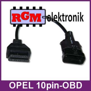 Adapter, przejściówka, złączka OBD na Opel 10pin