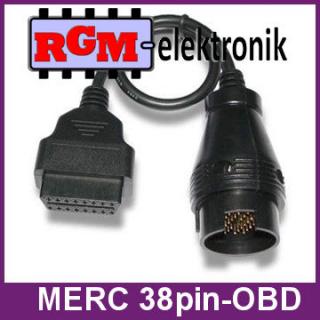 PRZEJŚCIÓWKA ADAPTER OBD1 (38pin) na OBD2 MERCEDES