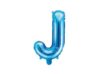Balon foliowy Letter ""J"", 35cm, niebieski