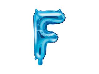 Balon foliowy Litera ""F"", 35cm, niebieski