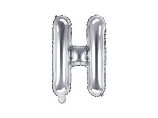 Balon foliowy Litera ""H"", 35cm, srebrny