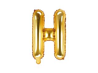 Balon foliowy Litera ""H"", 35cm, złoty