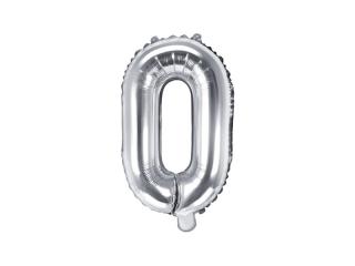 Balon foliowy Litera ""O"", 35cm, srebrny