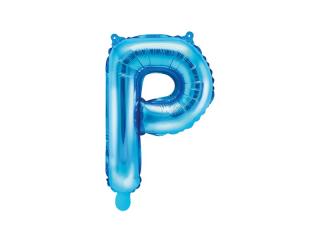 Balon foliowy Litera ""P"", 35cm, niebieski