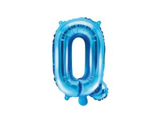 Balon foliowy Litera ""Q"", 35cm, niebieski
