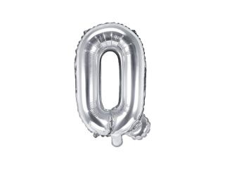 Balon foliowy Litera ""Q"", 35cm, srebrny