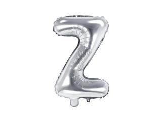 Balon foliowy Litera ""Z"", 35cm, srebrny