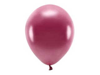 Balony Eco 30cm metalizowane, bordo (1 op. / 10 szt.)