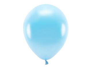 Balony Eco 30cm metalizowane, jasny niebieski (1 op. / 10 szt.)