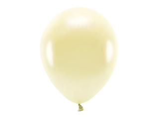 Balony Eco 30cm metalizowane, słomkowy (1 op. / 10 szt.)