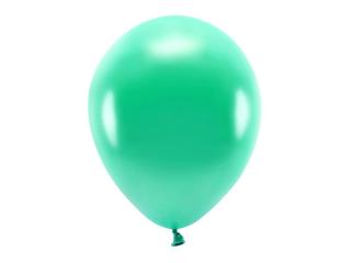 Balony Eco 30cm metalizowane, zielony (1 op. / 10 szt.)