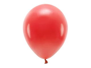 Balony Eco 30cm pastelowe, czerwony (1 op. / 10 szt.)