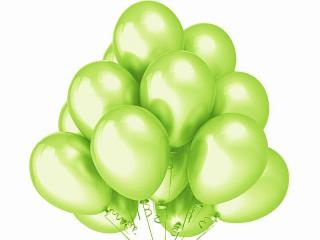 Balony metaliczne apple-green 10'' - 100szt