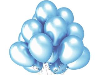 Balony metaliczne light-blue 10'' - 100szt