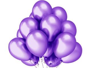 Balony metaliczne purple 10'' - 100szt