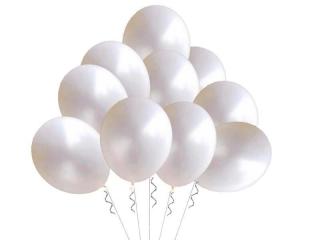 Balony pastelowe białe 10'' - 100szt