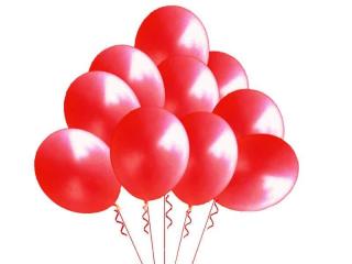 Balony pastelowe red czerwony 10'' - 100szt