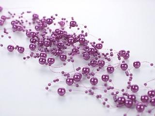 Girlanda perłowa-GP6-kolor purpura1,3m (5szt)