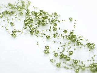 Girlanda perłowa-GP8-kolor c.zieleń 1,3m (5szt)
