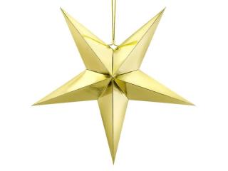 Gwiazda papierowa wisząca 70cm - Złota