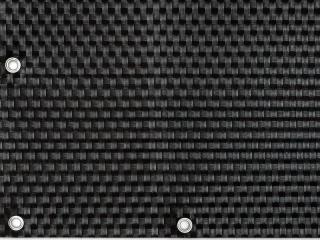 Osłona Balkonowa oczkowana z TECHNORATTANU na WYMIAR  (0,05m2) -  Czarna RD04