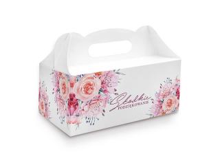 Pudełko na Ciasto  Rożowe PUDCS18