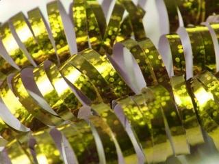 Serpentyna holograficzna Złota 18 rolek (1op)