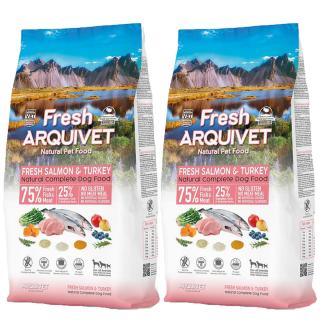 ARQUIVET FRESH Półwilgotna karma dla psa łosoś z indykiem 2x10 kg