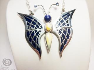 Naszyjnik Srebrny Motyl handmade