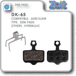 ZEIT-klocki okładziny DK-65 AVID ELIXIR półmetaliczne