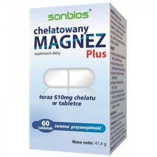 Magnez Chelatowany Plus 60 tabletek