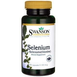 Selenium L-selenometionina 100 mcg 200 kaps