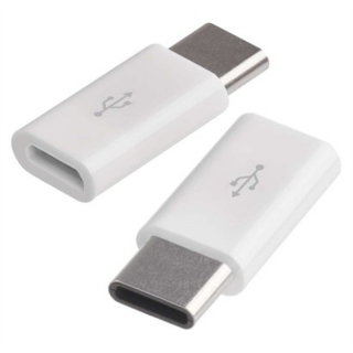 Adapter micro USB 2.0, gniazdo B - wtyk C, biały, 2 sztuki  SM7023/EMO