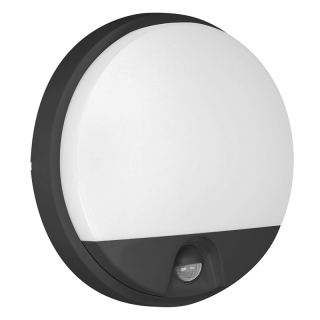AGAT LED 10W, oprawa ogrodowa z czujnikiem ruchu, 140st, 800lm, IP54, 4000K, czarna  AD-OP-6111BLPMR4/ORN