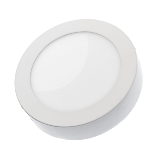 Algine ECO LED Round 230V 12W IP20 CW Sufitowe Biała Ramka Natynkowa  SLI035023CW/WOJ