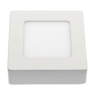 Algine ECO LED Square 230V 6W IP20 CW Sufitowe Biała Ramka Natynkowa  SLI035022CW/WOJ
