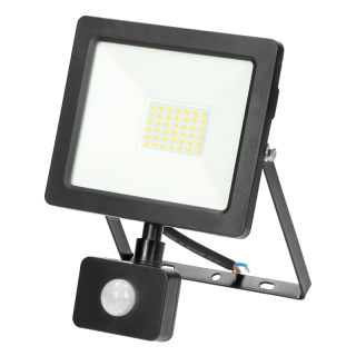 ALLED 30W Naświetlacz LED z PIR, 2300lm, IP44, 4000K, Alu+Glass  FL/R-2/ORN