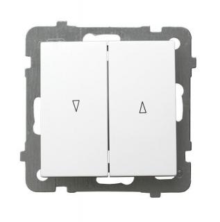 AS Łącznik żaluzjowy, biały; ŁP-7G/m/00, OSPEL  ŁP-7G/M/00/OSP
