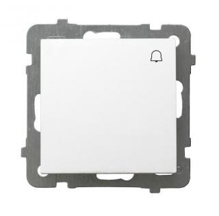 AS Przycisk zwierny dzwonek 10A 250V IP20, zaciski gwintowe, biały; ŁP-6G/m/00, OSPEL  ŁP-6G/M/00/OSP
