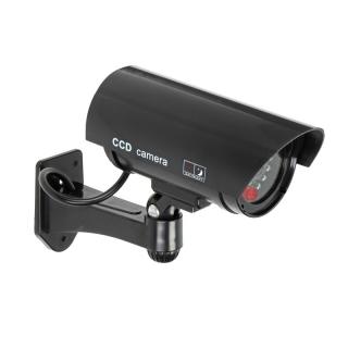 Atrapa kamery monitorującej CCTV, bateryjna, czarna  OR-AK-1208/B/ORN