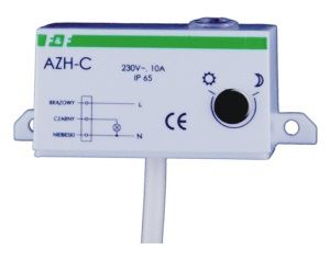 Automat zmierzchowy 10A 230VAC 2-1000lx obudowa miniaturowa IP65  AZH-C/FIF