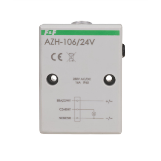Automat zmierzchowy z wewnętrznym czujnikiem światłoczułym, 24V  AZH-106-24V/FIF