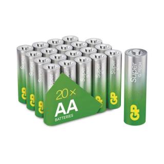 Bateria alkaliczna SUPER; AA / LR6; 1,5V, sh20szt.; B0120L, GP BATTERIES  B0120L/EMO