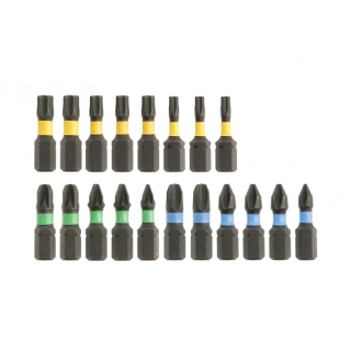 Bity udarowe 20 szt mix 25 mm  HT1S698/GTV