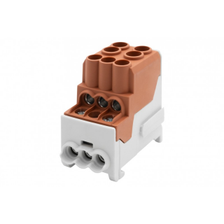 Blok rozdzielczy DBR 100A 2x25 / 6x10 brązowy  F2.0548/FEL