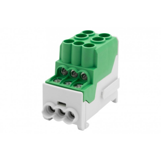 Blok rozdzielczy DBR 100A 2x25 / 6x10 zielony  F2.0551/FEL